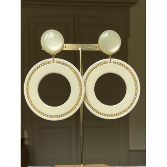 MATHILDE Ivoire & perles serties - Francine BRAMLI Paris