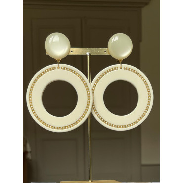 MATHILDE Ivoire & perles serties - Francine BRAMLI Paris