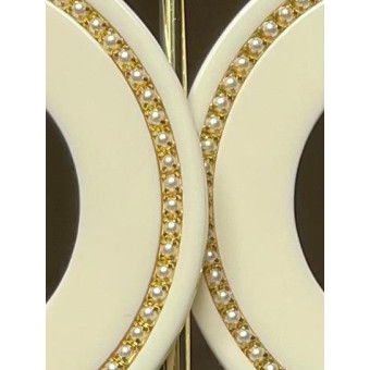 MATHILDE Ivoire & perles serties - Francine BRAMLI Paris