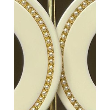 MATHILDE Ivoire & perles serties - Francine BRAMLI Paris