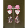 CUBA longue rose Coeur en nacre - FRANCINE BRAMLI Paris