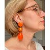 CUBA longue Orange vif - FRANCINE BRAMLI Paris