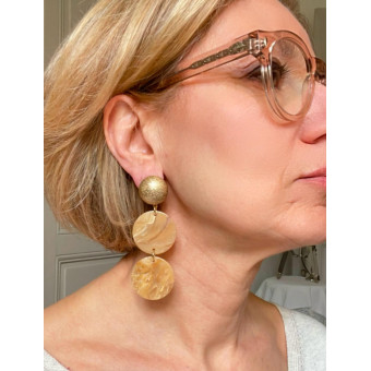 MONA beige & doré - Francine BRAMLI Paris