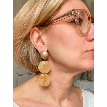 MONA beige & doré - Francine BRAMLI Paris