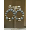 BASTILLES gris & argent OP - Francine BRAMLI Paris