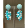 GRAPPE bleu/blanc - Francine BRAMLI Paris