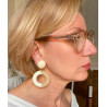 NARCISA créole ivoire beige - Francine BRAMLI Paris