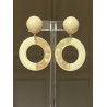 NARCISA créole ivoire beige - Francine BRAMLI Paris