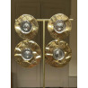 PAOLINA Dorée cabochons miroirs  - Francine BRAMLI Paris