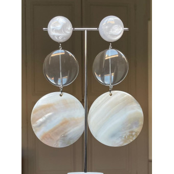 PELAGIA Nacre et transparent - Francine BRAMLI Paris