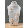 Collier PIERIC nude argent transparent FRANCINE BRAMLI Paris
