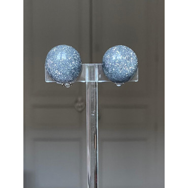 RAINBALL Gris pailleté bombée - Francine BRAMLI Paris