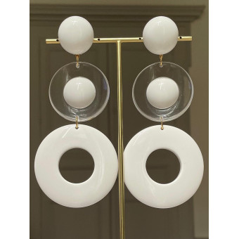 ORQUE blanc & transparent - Francine BRAMLI Paris