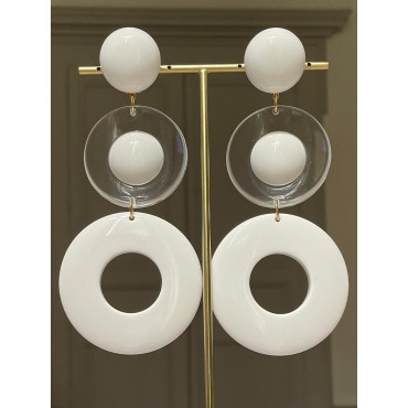 ORQUE blanc & transparent - Francine BRAMLI Paris
