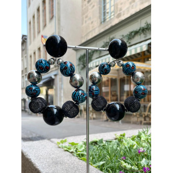 BASTILLES Bleu/noir - Francine BRAMLI Paris