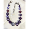 Collier EDOUARD violet - Francine BRAMLI Paris