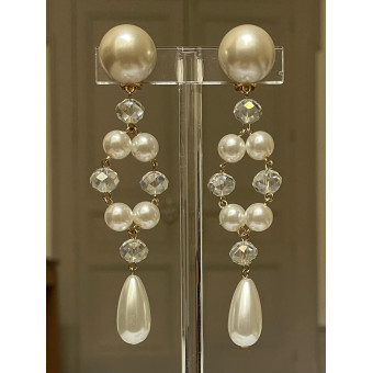 SUZANNA cristal & perles nacrées - Francine BRAMLI Paris