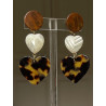 LOVE coeurs écaille et nacre - Francine BRAMLI Paris