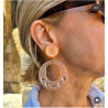 QUEEN Orange/nude & cristal - Francine BRAMLI Paris