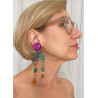 ROSALIE violet vert ambre 2 - Francine BRAMLI Paris