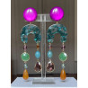 ROSALIE violet vert ambre 2 - Francine BRAMLI Paris