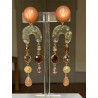 ROSALIE Ambre cristal & pierres fines - Francine BRAMLI Paris