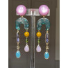ROSALIE Multicolore Cristal & Pierres fines - Francine BRAMLI Paris