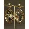 PALME écaille onyx & doré - Francine BRAMLI Paris