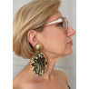 PALME écaille onyx & doré - Francine BRAMLI Paris