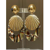 PALMITA écaille onyx & doré - Francine BRAMLI Paris