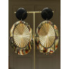 SOLEIL azalée écaille onyx & doré - Francine BRAMLI Paris