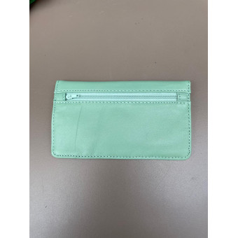 Portefeuille/porte-monnaie en Cuir vert clair