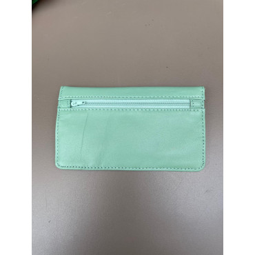 Portefeuille/porte-monnaie en Cuir vert clair