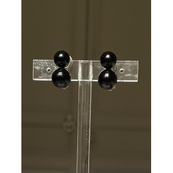 RAINBALL 2 perles noires - Francine BRAMLI Paris
