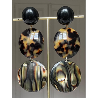 CECILIA écaille Onyx & écaille Tokyo - Francine BRAMLI Paris