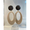AZALEE beige & marron - Francine BRAMLI Paris