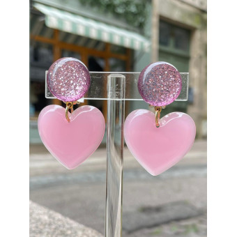 LOVE coeur Rose - Francine BRAMLI Paris