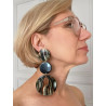 ARNICA LG écaille onyx & noir - Francine BRAMLI Paris