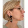 PLUME écaille onyx - Francine BRAMLI Paris