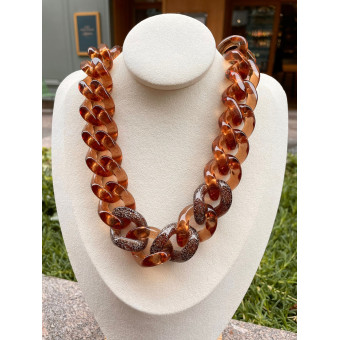 Collier BENOIT Maillons ambre - FRANCINE BRAMLI Paris