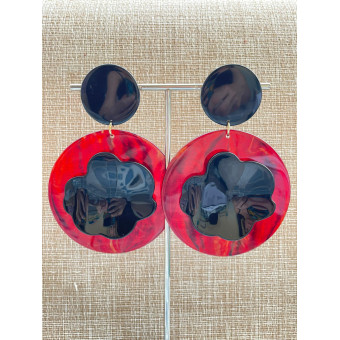 STELLA Noir & rouge - Francine BRAMLI Paris