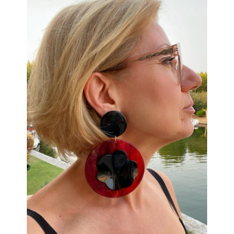 STELLA Noir & rouge - Francine BRAMLI Paris