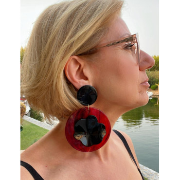 STELLA Noir & rouge - Francine BRAMLI Paris