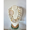 Sautoir ROBIN agate ivoire - FRANCINE BRAMLI Paris collier