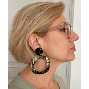 SAONA écaille onyx  - Francine BRAMLI Paris