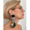 SASKIA écaille onyx - Francine BRAMLI Paris