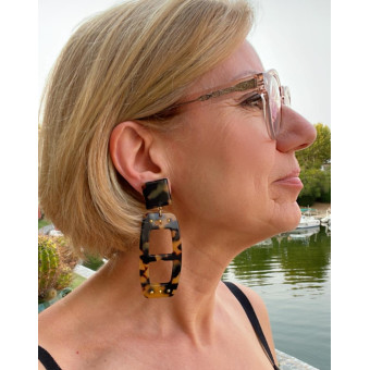 WISSALE écaille cloutée doré - Francine BRAMLI Paris