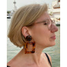 MEGANE écaille ambre - Francine BRAMLI Paris