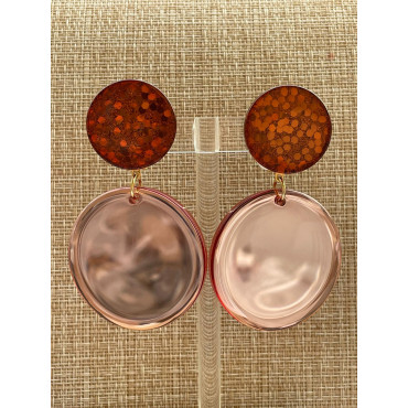 MIROIR cabochon pailleté - Francine BRAMLI Paris