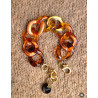 Bracelet ALEXIS maillons ambre - Francine BRAMLI Paris